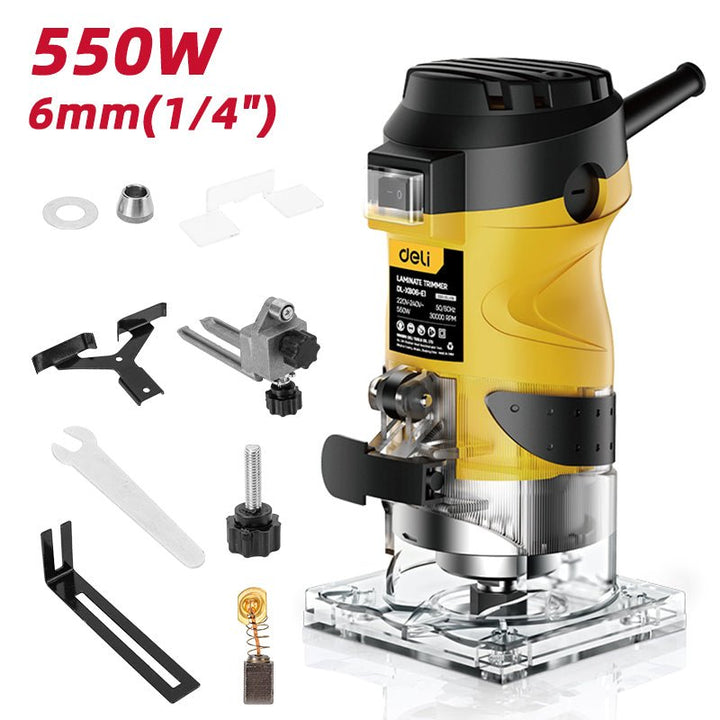 Deli 550W Laminate Trimmer - ماكينة تشذيب يدوية كهربائية