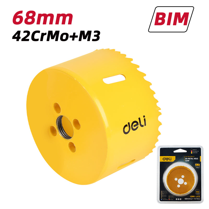 Deli Bi-Metal Hole Saw (68mm) - قوارة حديد