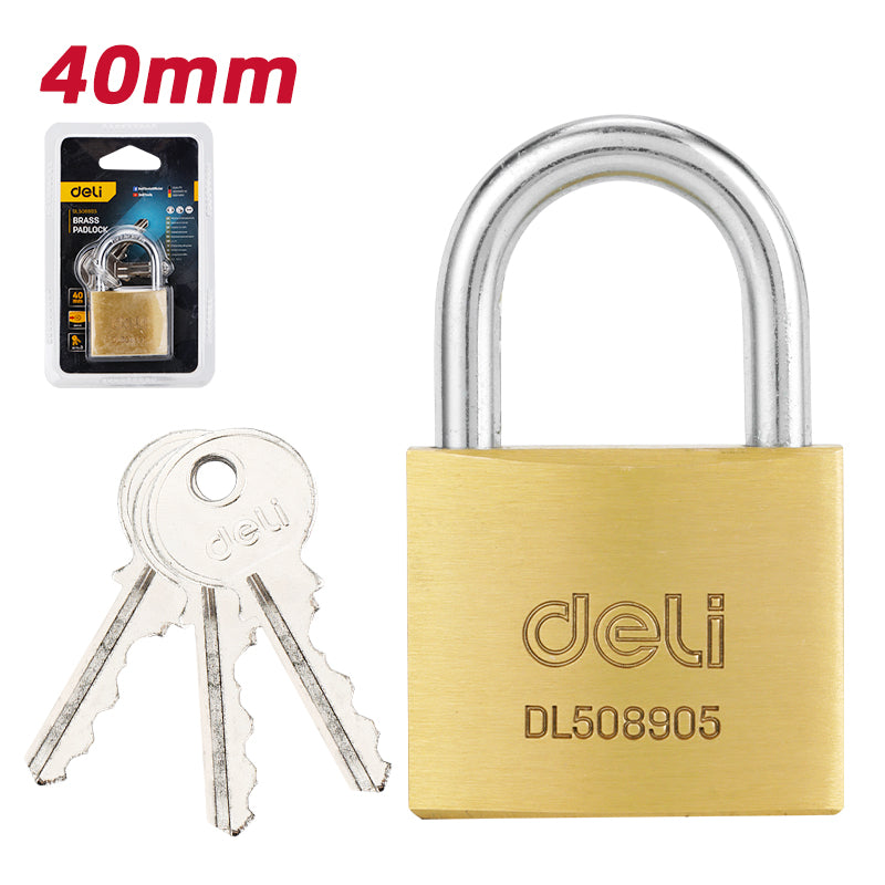 Deli Brass Padlock (40mm) - قفل نحاس