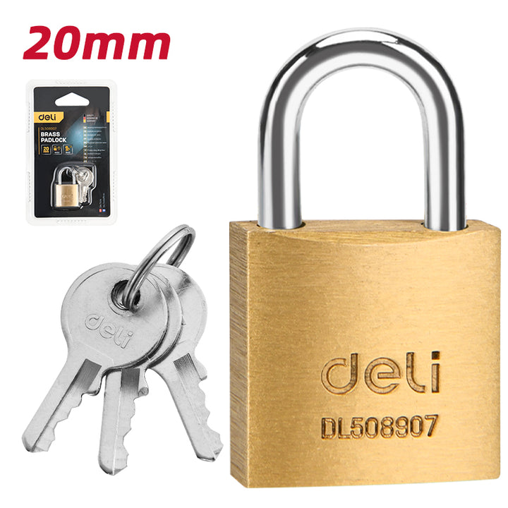 Deli Brass Padlock (20mm) - قفل نحاس