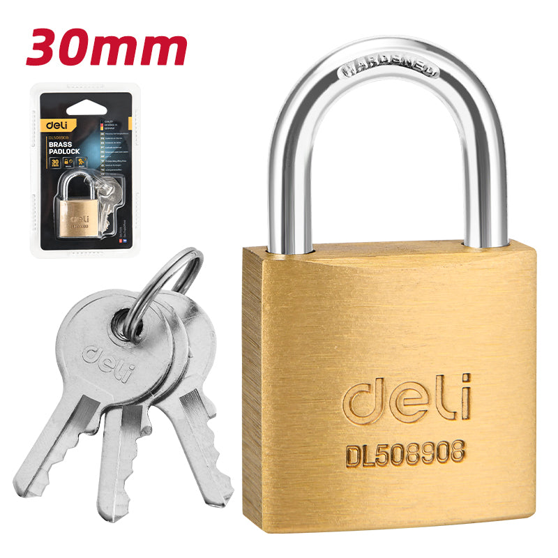 Deli Brass Padlock (30mm) - قفل نحاس