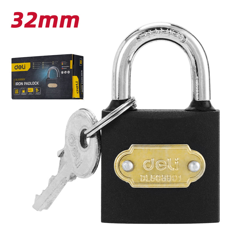 Deli Iron Padlock (32mm) - قفل حديد