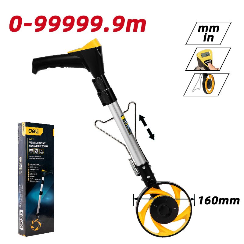 Deli Digital Display Measuring Wheel (6") - عجلة قياس بشاشة رقمية