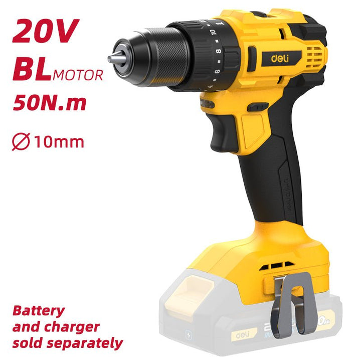 Deli 20V Brushless Motor Lithium-ion Impact Drill (Tool Only) - مقدح بطارية صناعي