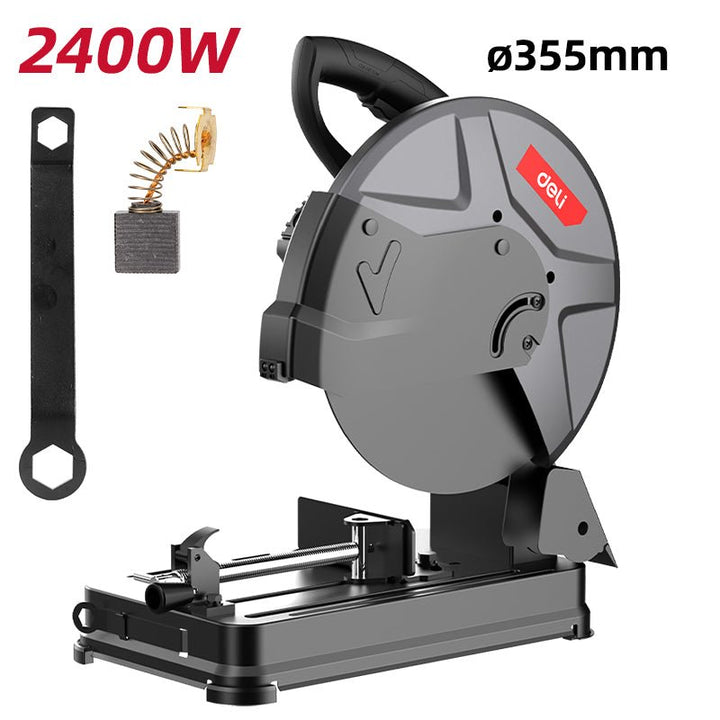 Deli 2400W Cut Off Saw Red Series - مقطع حديد صناعي