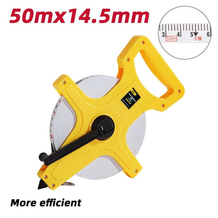 Deli Fiberglass Measure Tape (50m/164ft*14.5mm) - مازورة كيل براس فايبرغلاس