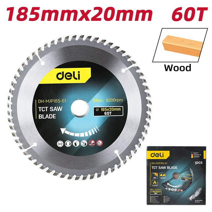 Deli Tct Saw Blade (185x22.2mm) 60T - ديسك قص خشب