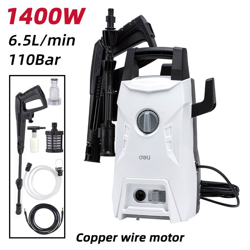 Deli 1400W-110Bar High Pressure Washer - مضخة غسيل