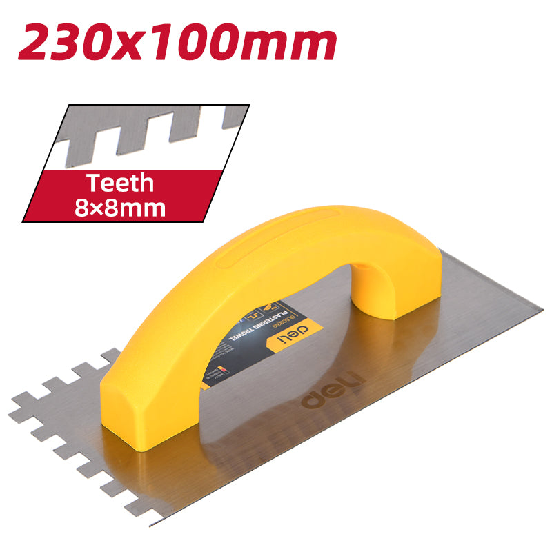 Deli Plastering Trowel (230x100mm) - مالج مسنن