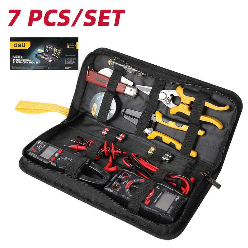 Deli 7 Pcs Electrician Tool Set - طقم أدوات كهربائي 7 قطع