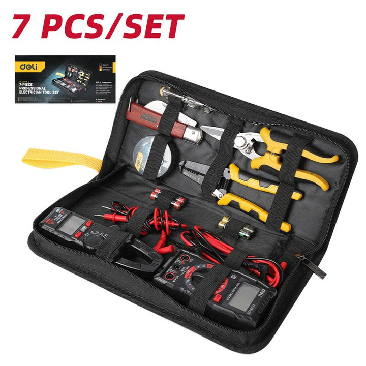 Deli 7 Pcs Electrician Tool Set - طقم أدوات كهربائي 7 قطع