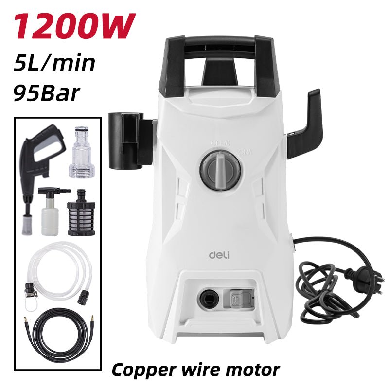 Deli 1200W-95Bar High Pressure Washer - مضخة غسيل