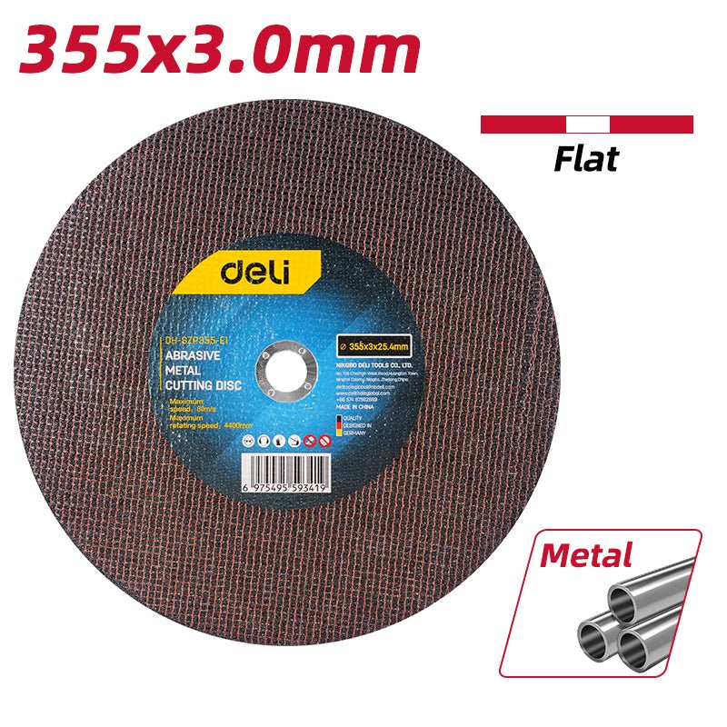 Deli Abrasive Metal Cutting Disc (355mmx3mmx25.4mm) - ديسك قص حديد