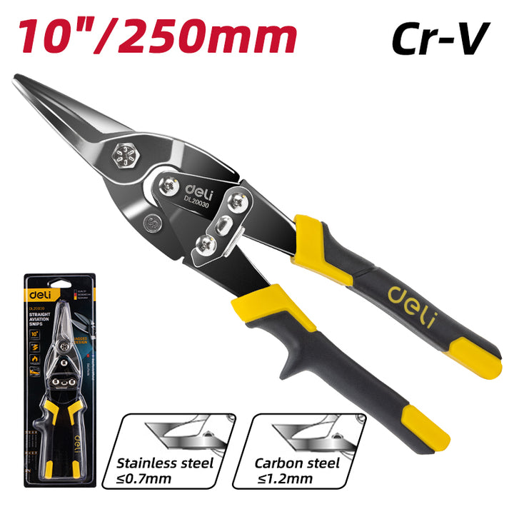 Deli 10" Aviation Snip - مقص تول جالس