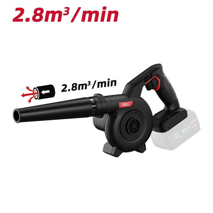 Deli 20V Brushless Motor Lithium-ion Jobsite Blower Red Series (Tool Only) - بلور على البطارية ليثيوم