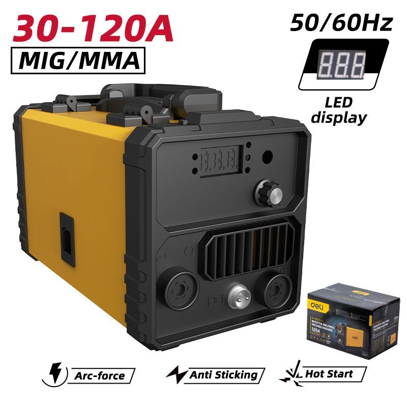 Deli Inverter MIG/MMA Welding Machine Full Set (30-120A) - مكنة تلحيم
