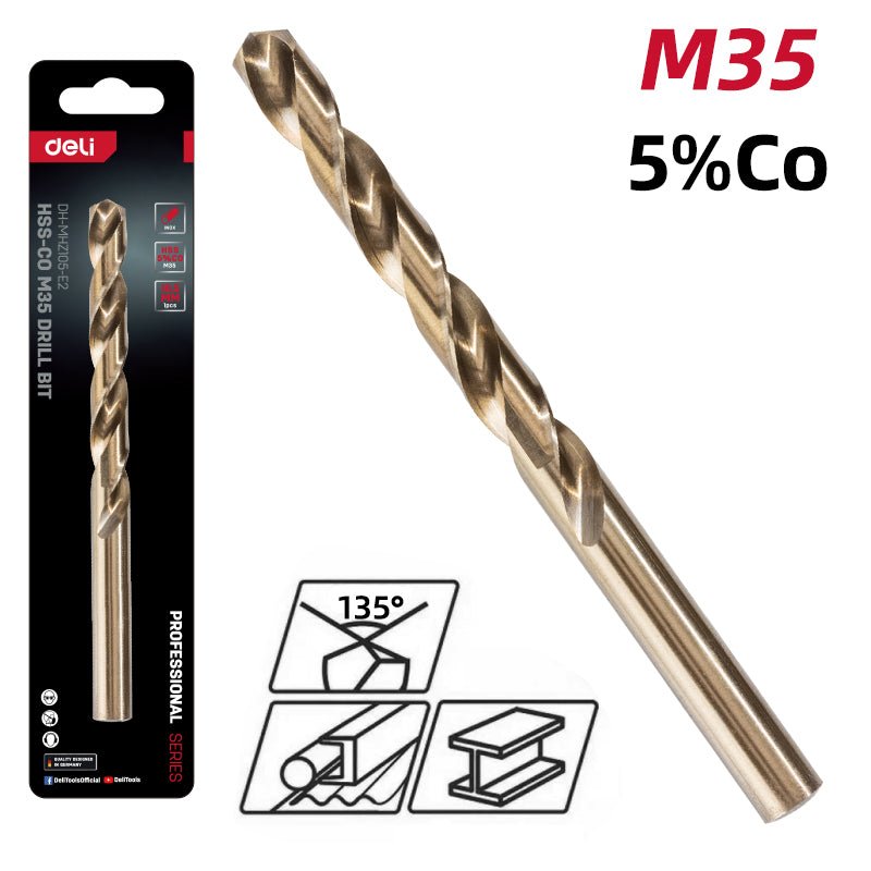 Deli Hss-Co M35 Drill Bit (10mm) - ريشة حفر HSS-CO