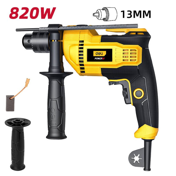 Deli 820W Hammer Impact Drill - مقدح SDS مع راس تبديل اوتوماتيك