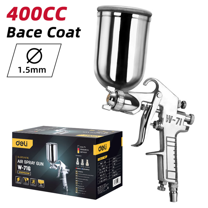 Deli 400cc Air Spray Gun - فرد رش بويا طاسة من الاعلى