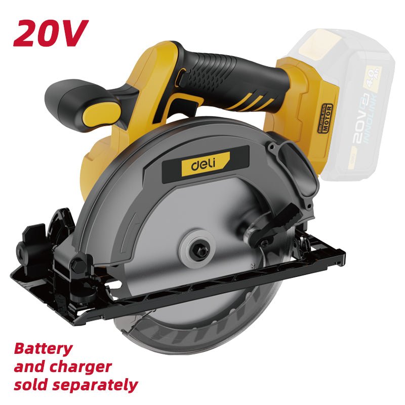 Deli 20V Brushless Motor Lithium-ion Circular Saw (165mm) (Tool Only) - منشار صدر عالبطارية