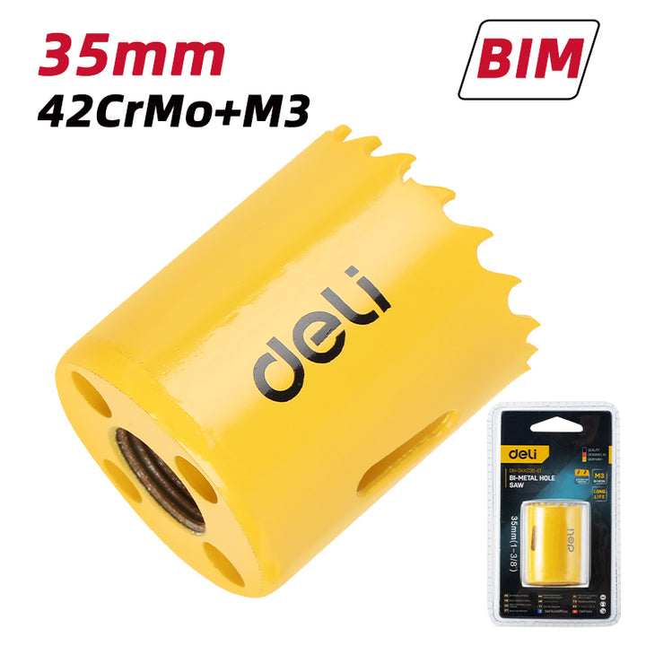 Deli Bi-Metal Hole Saw (35mm) - قوارة حديد