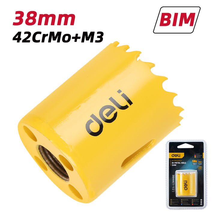 Deli Bi-Metal Hole Saw (38mm) - قوارة حديد