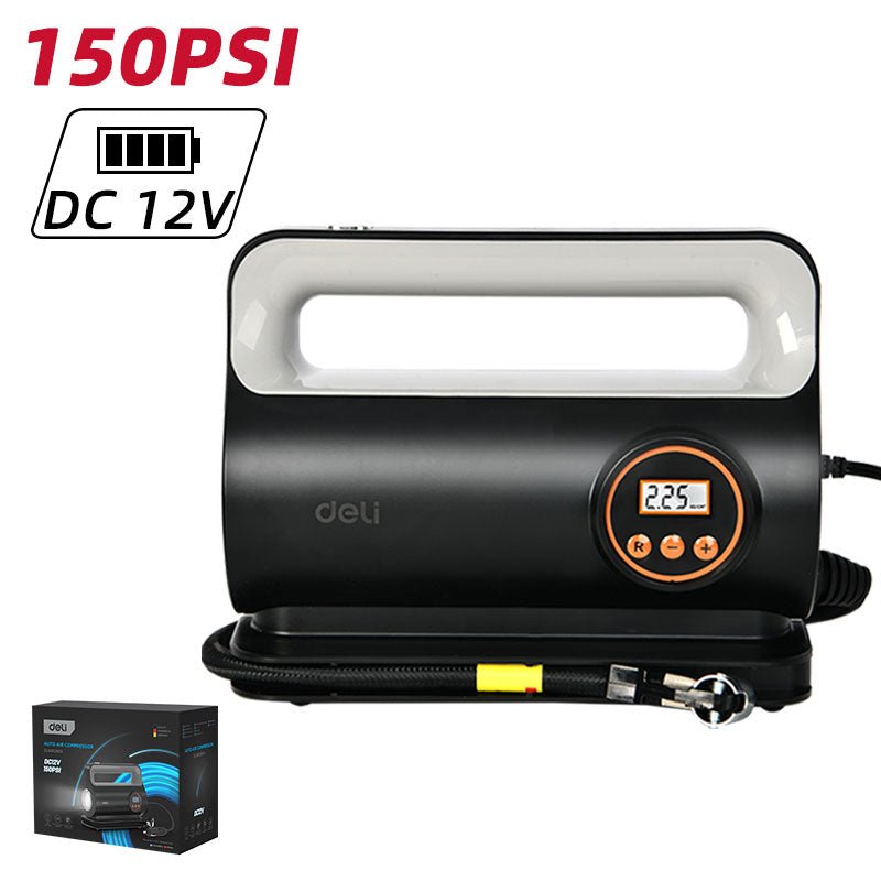 Deli 150PSI Auto Air Compressor - منفخ دواليب مع شاشة