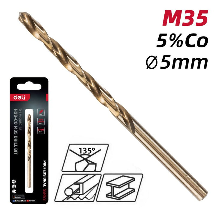 Deli Hss-Co M35 Drill Bit (5mm) - ريشة حفر HSS-CO