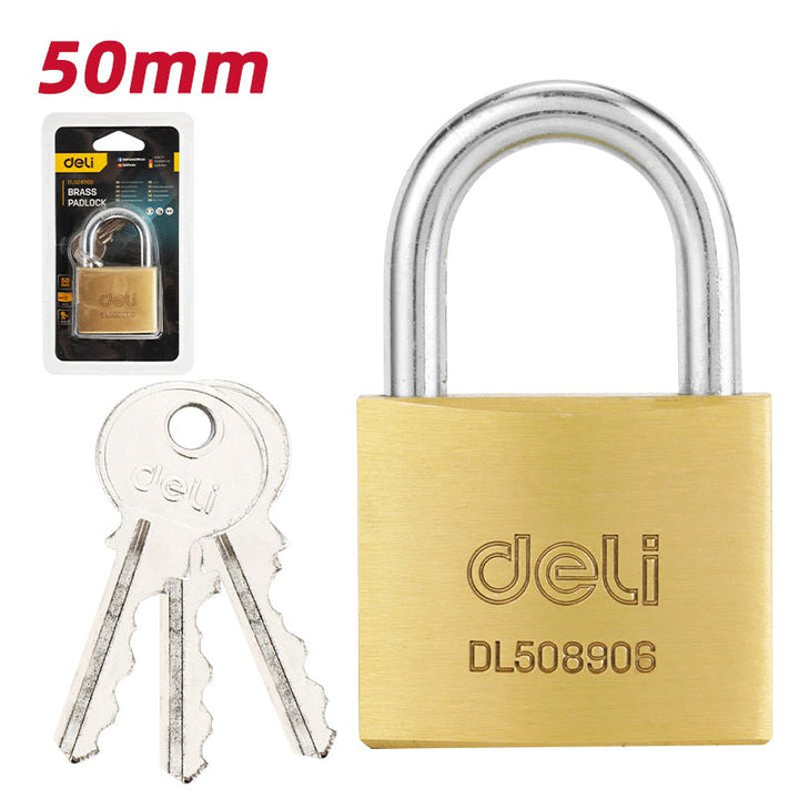 Deli Brass Padlock (50mm) - قفل نحاس