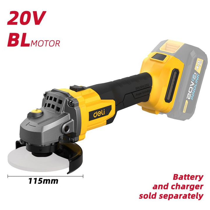 Deli 20V Brushless Motor Lithium-ion Angle Grinder (115mm) (Tool Only) - صاروخ عالبطارية