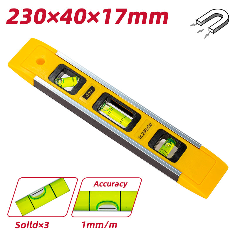 Deli Magnetic Spirit Level (230mm) - زيبق مغنطيس