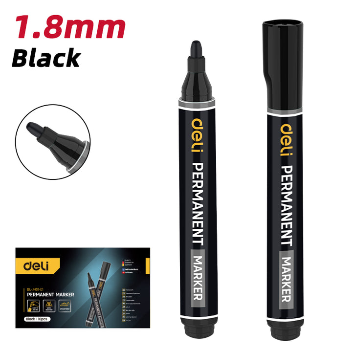 Deli Permanent Marker 1.8mm (Black) - قلم تحديد دائم