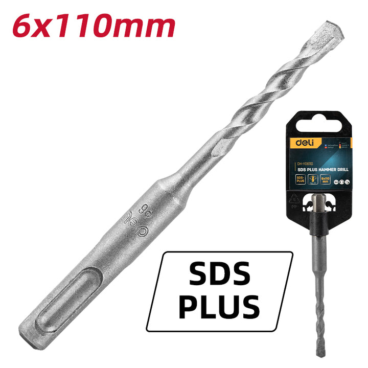 Deli Sds Plus Hammer Drill (6x110mm) - مثقاب مطرقي SDS Plus