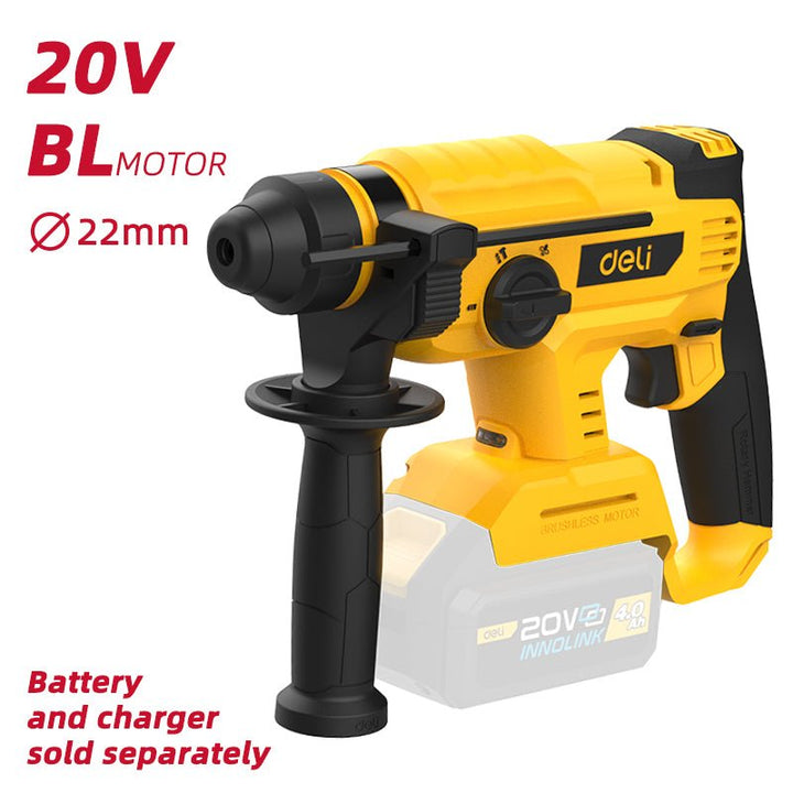 Deli 20V Brushless Motor Lithium-ion SDS Rotary Hammer (Tool Only) - كومبرسور برم وتكسير عالبطارية