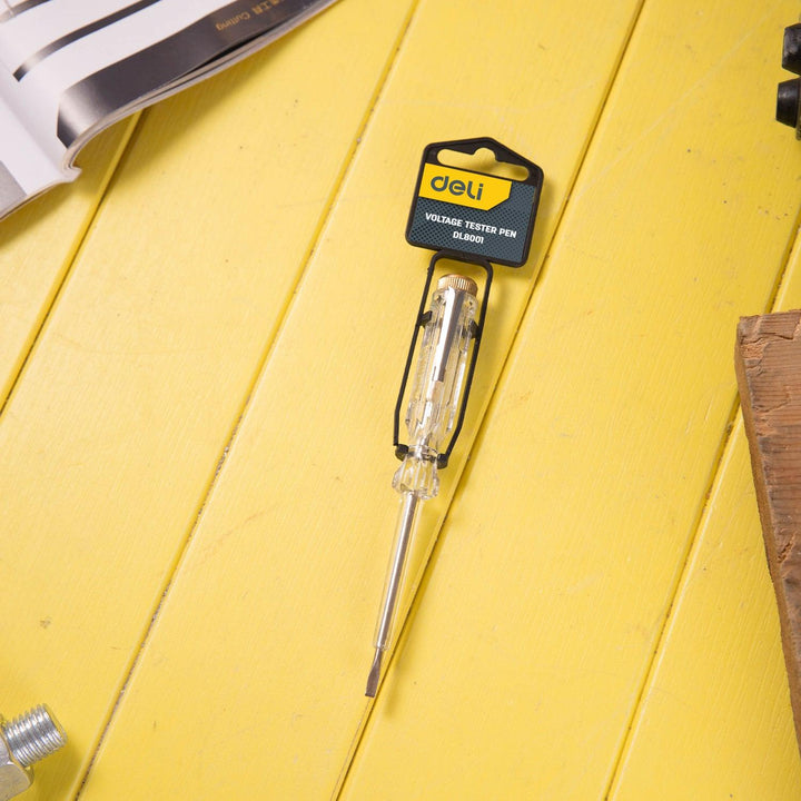Deli Voltage Test Pencil (100-250V) - مفك تاست صغير