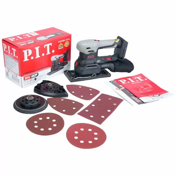 20V Cordless Multi-purpose Sander with 2x2.0Ah Batteries - حفافة مستطيل بطارية
