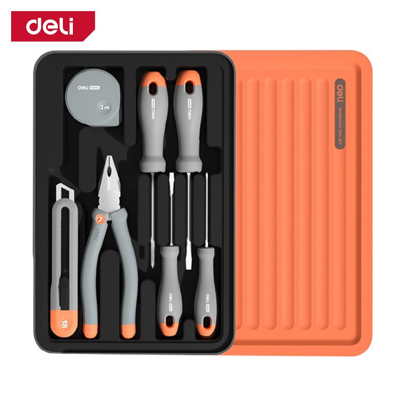 7-Piece Common Tool Set (Home Series) - 7 Pcs طقم تلكوم علبة تكديس