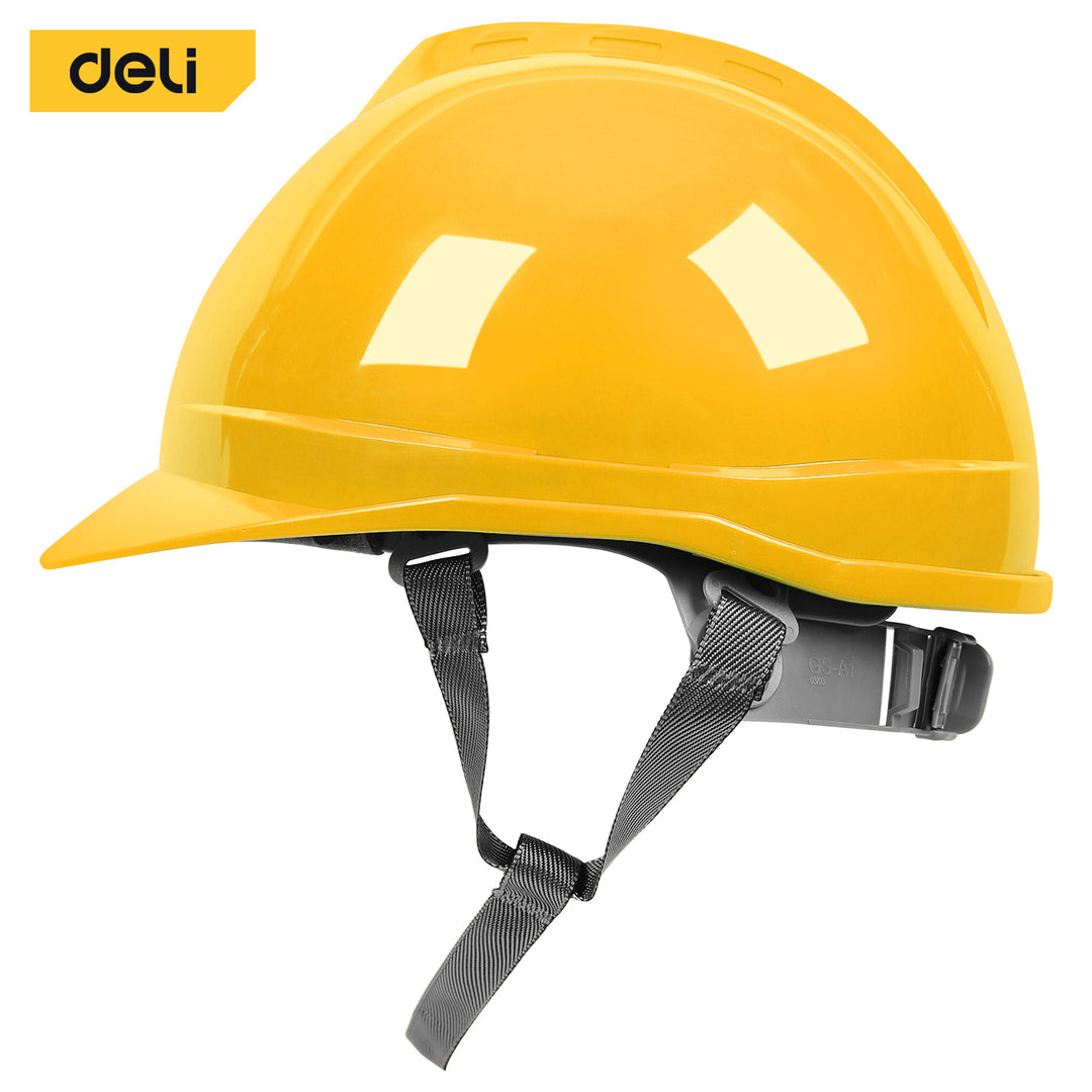 New PE Safety Helmet Yellow (Made in United Kingdom) - طاسة حماية موقع ابيض