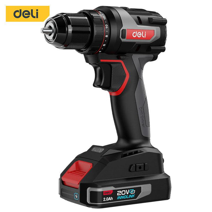 20V Lithium-Ion Cordless Drill - مقدح بطاريتين صناعي رجراج راس شد