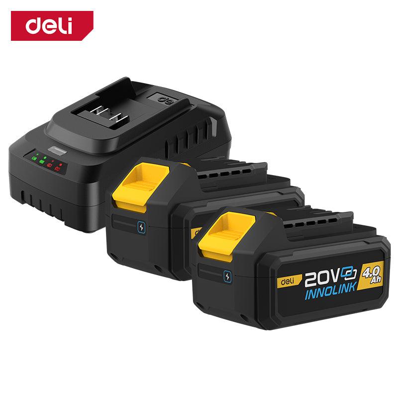 21V Lithium-ion Battery and Charger Set (4.0Ah x2) - (2) شاحن + بطاري