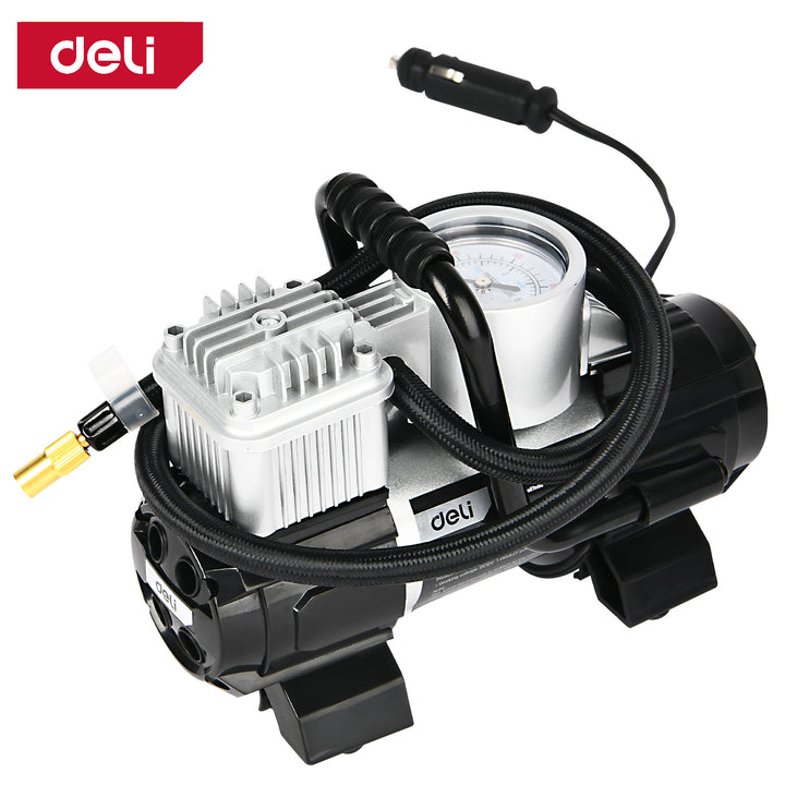 Deli 140PSI Auto Air Compressor (100W) - منفخ دواليب