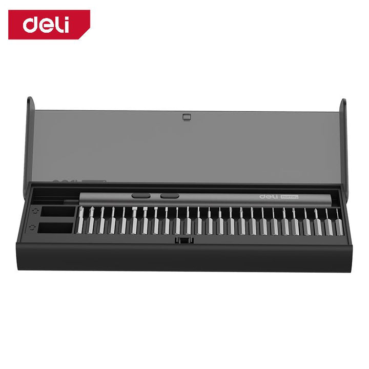 Deli Electric Precision Magnetic Screwdriver 28Pcs Set - مفك براغي كهربائي دقيق