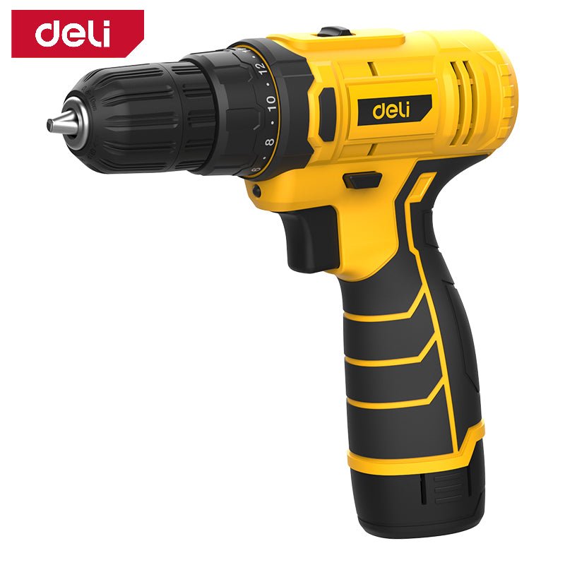 Deli 12V Lithium-ion Cordless Drill - مقدح بطارية ليثيوم