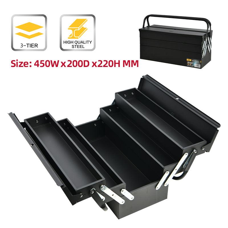 cantilever tackle box Deli 5-Tray Cantilever Steel Tool Box