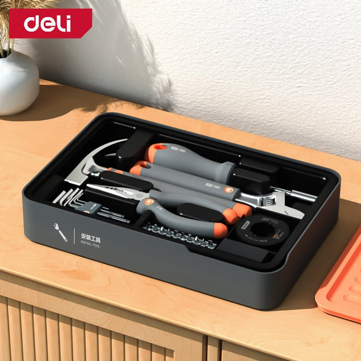 Deli 34-Piece Installation Tool Set (Home Series) - 34Pcs مجموعة عدة منزلية