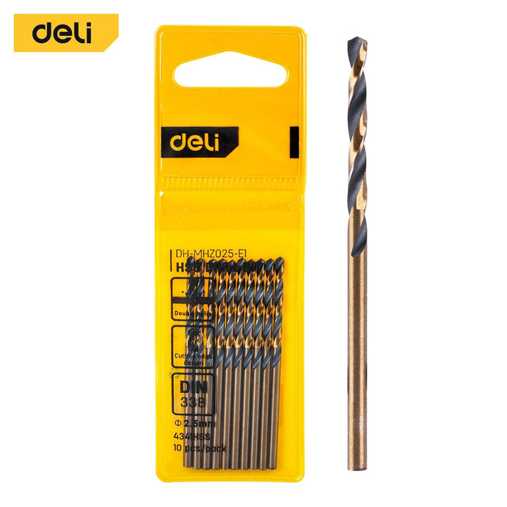 HSS Drill Bit 2.5mm (10Pcs) - ريشة حديد