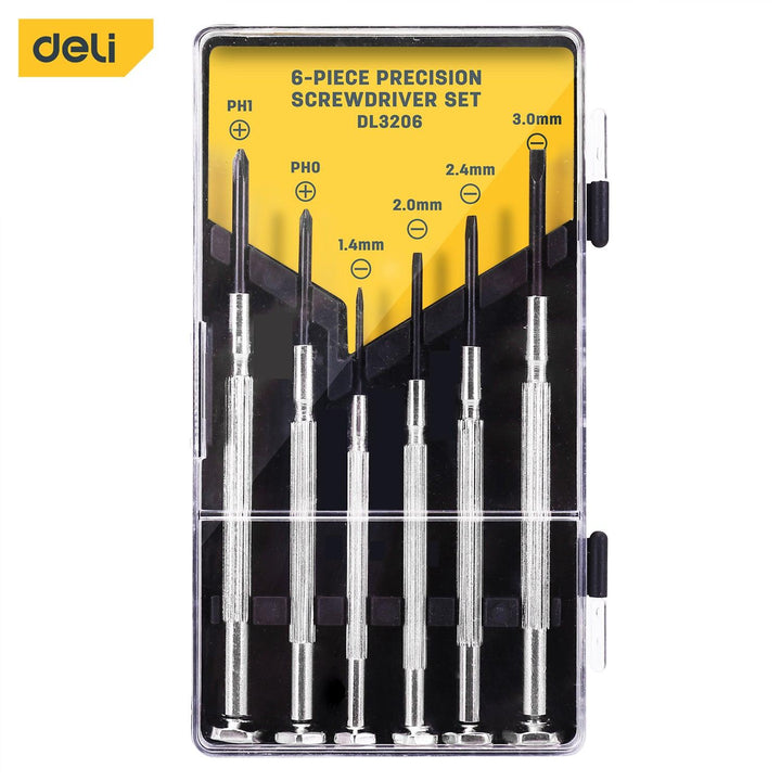 6 Pcs Set Clock Precision Screwdriver - طقم مفكات نواعم