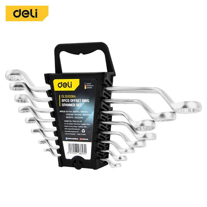 8Pcs Offset Ring Spanner Set - (8) طقم مسنن مسنن