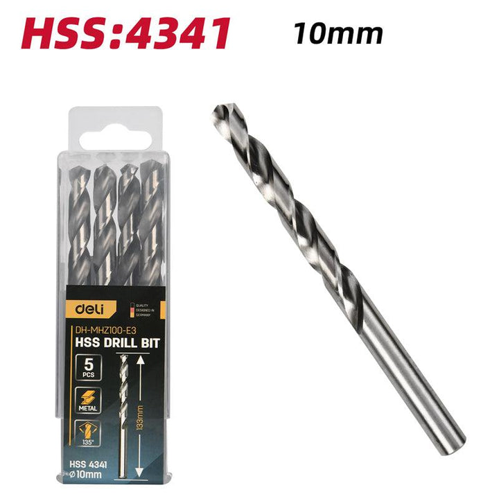 4341 Hss Drill Bit 10mm (5pcs) - HSS 4341 ريشة حديد