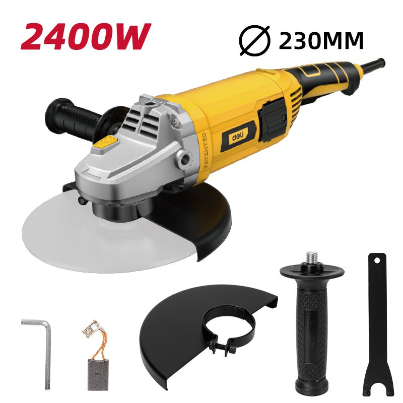 Deli 2400W Angle Grinder (230mm) - صاروخ